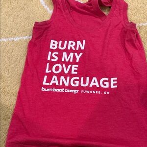Burn Boot Camp Women's Red Tank Top